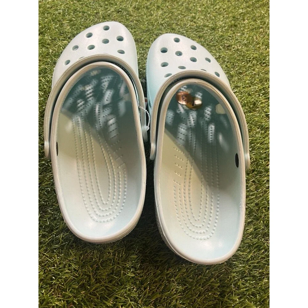 NWT Crocs Classic Clog Slide Ultra Light Turquoise Mens Size 13 🆕